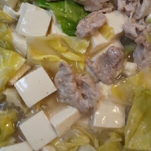 春キャベ豆腐